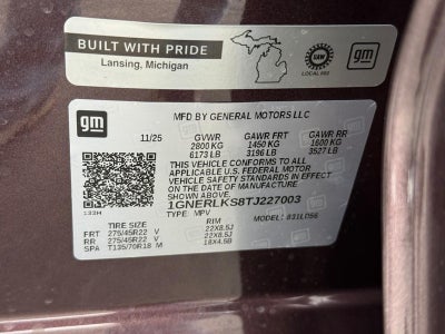 2026 Chevrolet Traverse FWD 4dr RS w/1RS