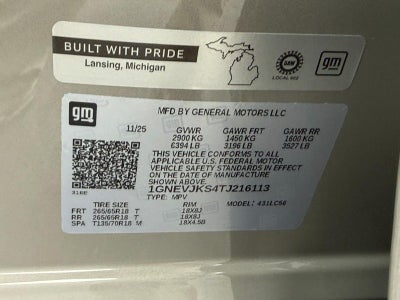 2026 Chevrolet Traverse AWD 4dr Z71