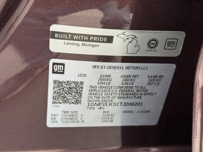 2026 Chevrolet Traverse AWD 4dr RS w/2RS