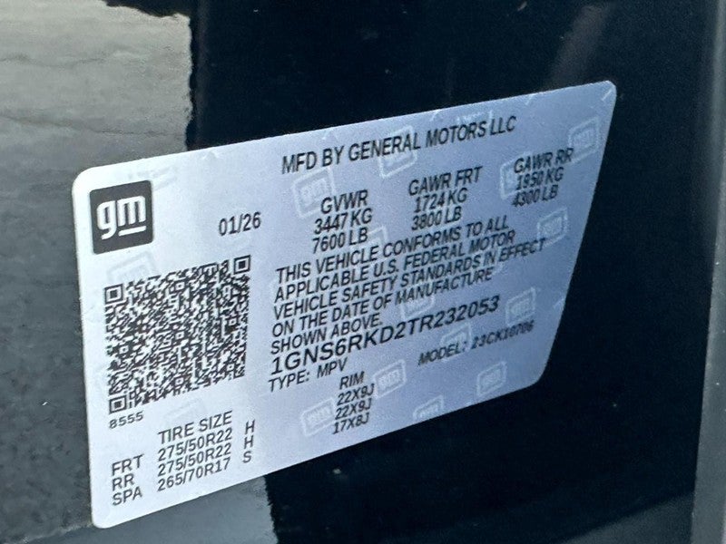 2026 Chevrolet Tahoe 4WD 4dr RST