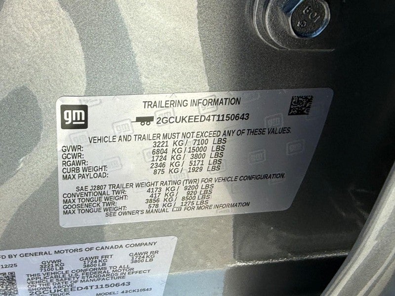 2026 Chevrolet Silverado 1500 4WD Crew Cab 147" RST