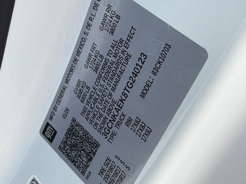 2026 Chevrolet Silverado 1500 4WD Reg Cab 126" Work Truck