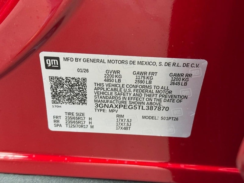 2026 Chevrolet Equinox AWD 4dr LT w/2LT