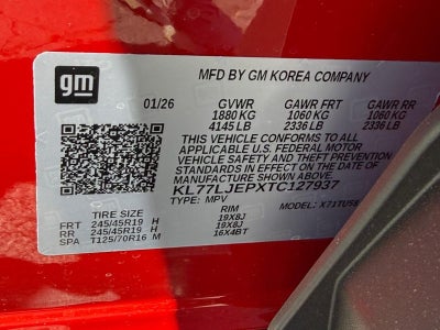 2026 Chevrolet Trax FWD 4dr 2RS