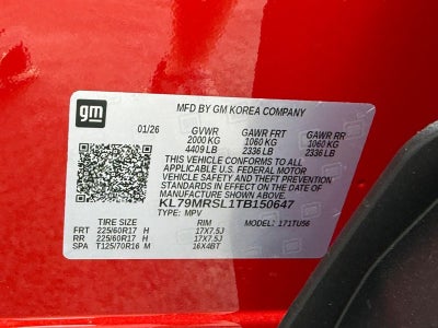 2026 Chevrolet TrailBlazer AWD 4dr LT