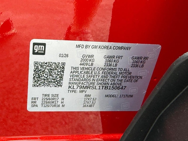 2026 Chevrolet TrailBlazer AWD 4dr LT