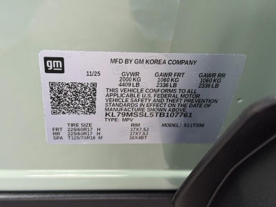 2026 Chevrolet TrailBlazer AWD 4dr ACTIV