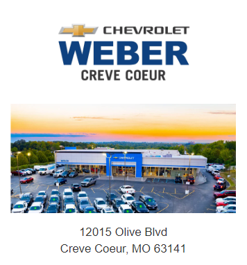 New Specials at Weber Chevrolet in Creve Coeur