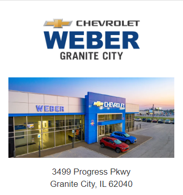 New Specials at Weber Chevrolet in Granite City