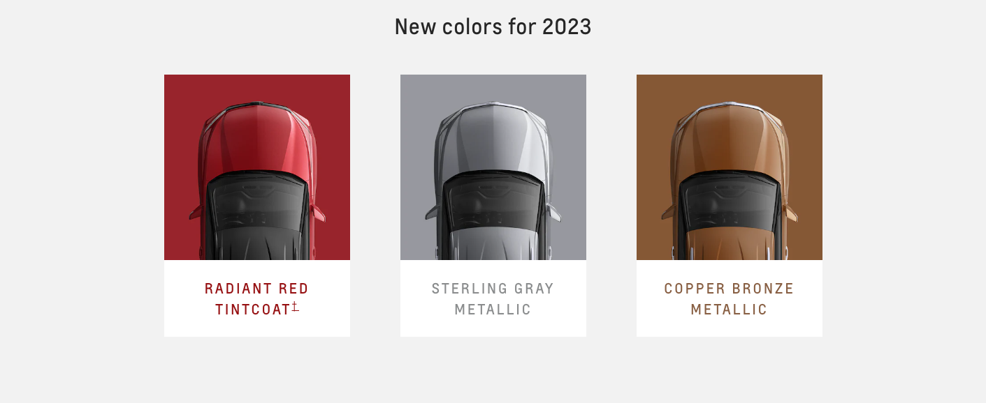 New 2023 Chevrolet Blazer New Exterior Colors